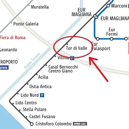 Metro Tor Di Valle Dom wakacyjny *